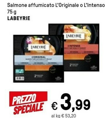 Iper La Grande Labeyrie Salmone Affumicato L'Originale O L'Intenso offerta