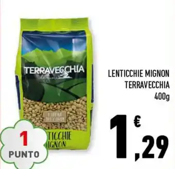 Conad Terravecchia Lenticchie Mignon 400g offerta