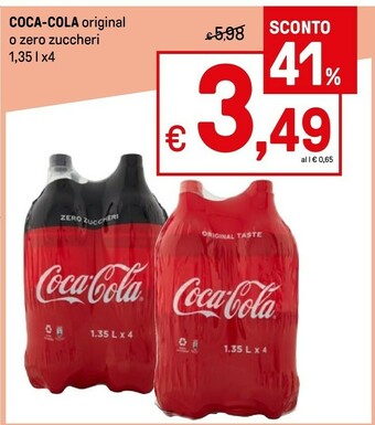 Iper La Grande Coca Cola Coca-Cola - 1350 G(ml) offerta
