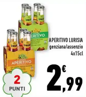 Conad Aperitivo Lurisia genziana/assenzio 4x15cl offerta