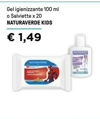 Iper La Grande Naturaverde Kids Gel Igienizzante offerta