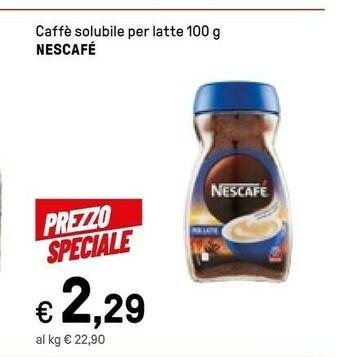 Iper La Grande Nescafè - Caffè Per Latte 100 G(ml) offerta