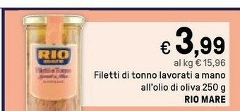 Iper La Grande Rio Mare Filetti Di Tonno All Olio Di Oliva offerta
