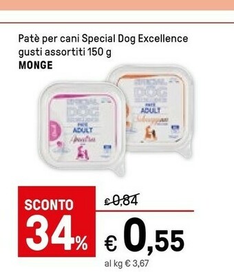 Iper La Grande Monge Patè Per Cani Special Dog Excellence offerta