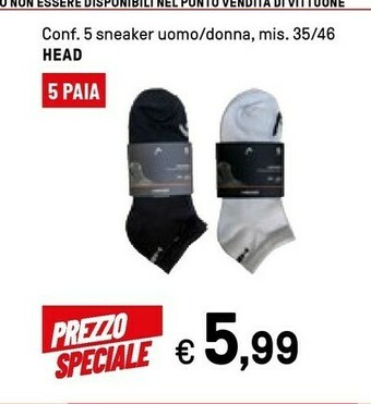 Iper La Grande Head Conf.5 Sneaker Uomo/donna offerta