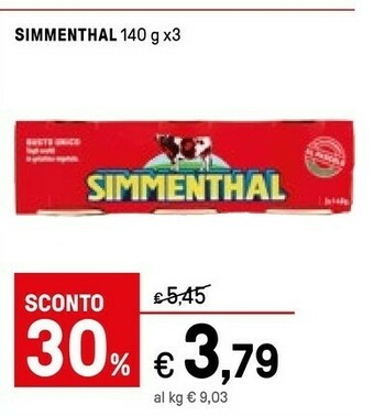 Iper La Grande Simmenthal Bolton Alimentari Spa - 140 G(ml) offerta
