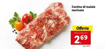 Lidl Costine Di Maiale Marinate offerta