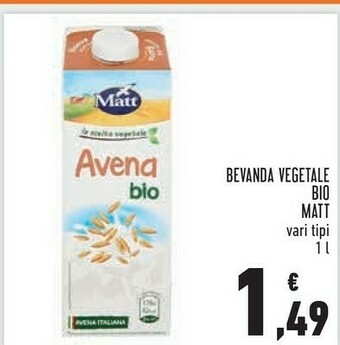 Conad Matt Bevanda Vegetale Bio offerta