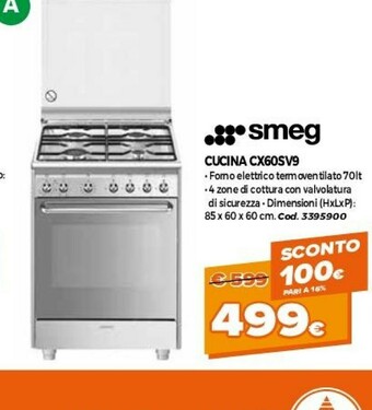 GRANCASA Smeg Cucina CX60SV9 offerta