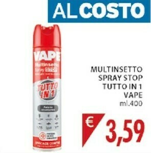Mercatò Vape Multinsetto Spray Stop Tutto In 1 offerta