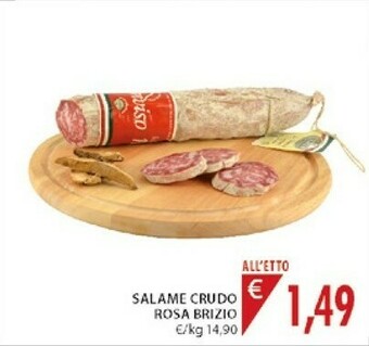 Mercatò Brizio Salame Crudo Rosa offerta