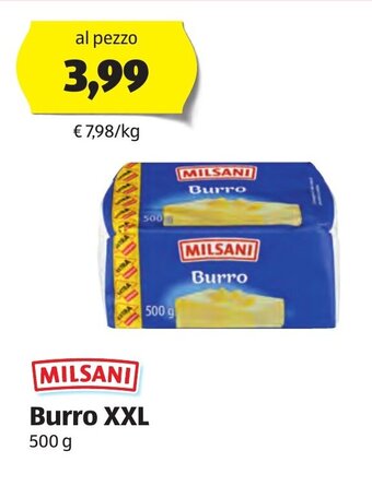 ALDI Milsani Burro XXL 500 g offerta