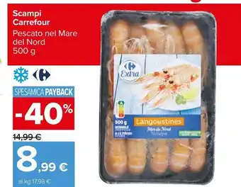 Scampi carrefour 500 g