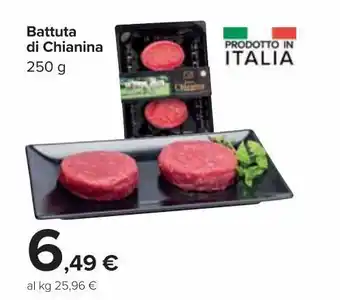 Carrefour Market Battuta di chianina 250 g offerta