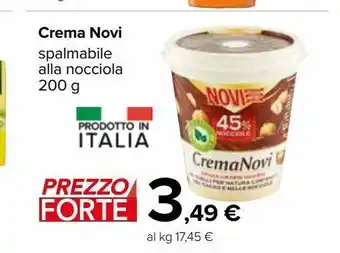 Carrefour Market Crema novi spamabile alla nocciola 200 g offerta