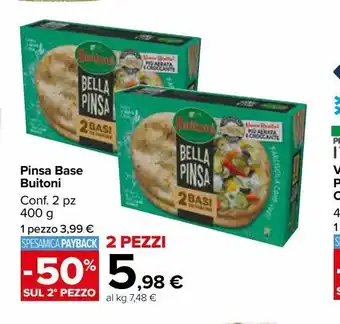 Carrefour Market Pinsa base buitoni conf 2 pezzi 400 g offerta