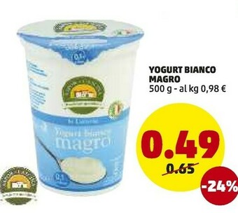 PENNY Yogurt Bianco Magro offerta