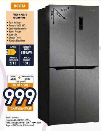 Unieuro Electroline 4DE58NV1KE1 offerta