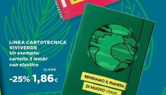 Coop Linea Cartotecnica Viviverde offerta