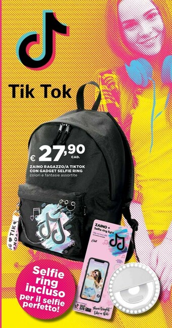 Coop Zaino Ragazzo/a Tiktok Con Gadget Selfie Ring offerta