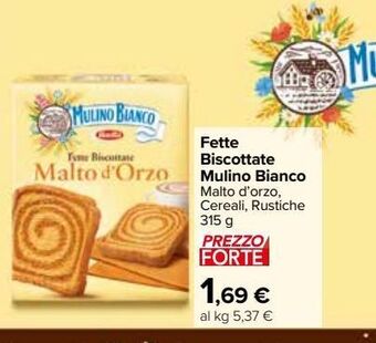 Carrefour Market Fette biscottate mulino bianco offerta