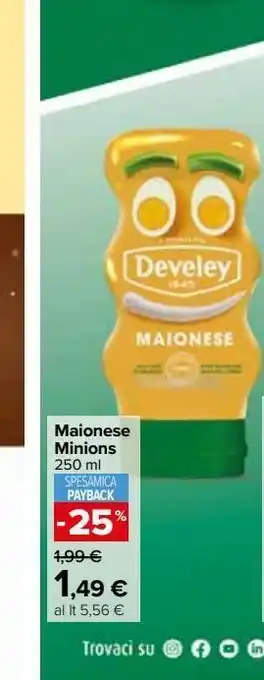 Carrefour Market Maionese minions 250 ml offerta