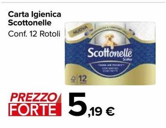 Carrefour Market Carta igienica scottonelle conf 12 rotoli offerta