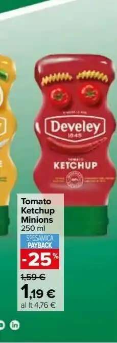 Carrefour Market Tomato ketchup minions offerta