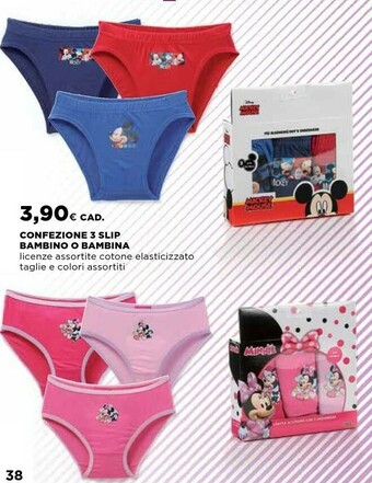 Coop Confezione 3 Slip Bambino O Bambina offerta