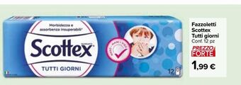 Carrefour Market Fazzoletti scottex tutti giorni conf 12 pz offerta
