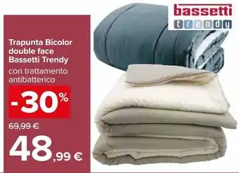 Trapunta bicolor double face bassetti trendy