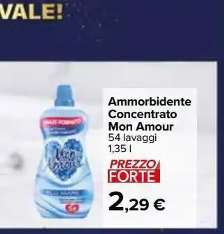 Carrefour Market Ammorbidente concentrato mon amour 54 lavaggi 1.35 l offerta