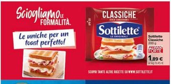 Carrefour Market Sottilette classiche 200 g offerta