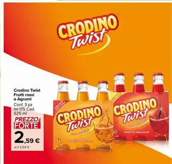 Crodino twist frutti rossi o argumi