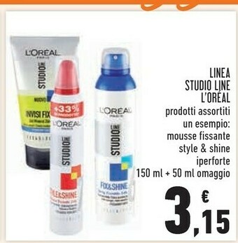 Conad Superstore L'Oreal Mousse Fissante Stlyle & Shine Iperforte offerta