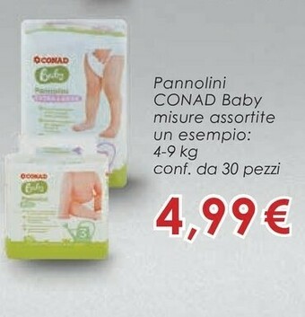 Conad Superstore Conad Baby Pannolini offerta