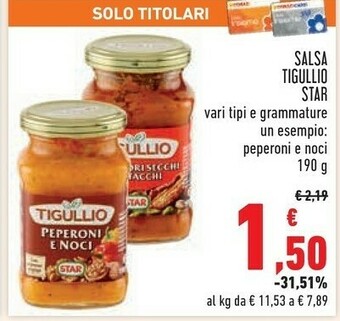 Conad Superstore Star GranPesto Alla Genovese Tigullio 190 G(ml) offerta