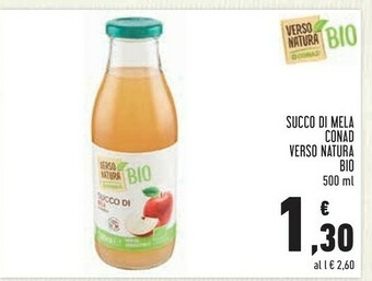 Conad Superstore Conad Succo Di Mela Verso Natura Bio offerta
