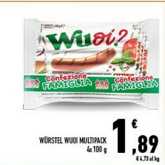 Conad Citterio Wurstel Wuoi Multipack offerta