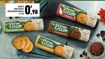 Conad Mulino Bianco Biscotti Gran Cereale offerta