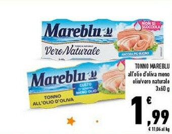 Conad Mareblu Tonno All'Olio Di Oliva 180 G(ml) offerta