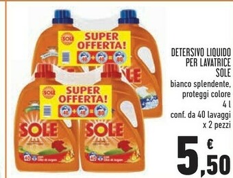 Conad Sole Detersivo Liquido Per Lavatrice offerta