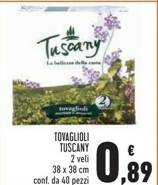 Conad Tuscany Tovaglioli offerta