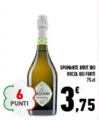 Conad City Spumante Brut Bio Rocca Dei Forti 75cl offerta