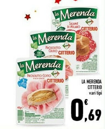 Conad Citterio Salame Di Milano La Merenda offerta