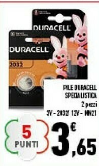 Conad Duracell Pile 2032 2 Pezzi offerta