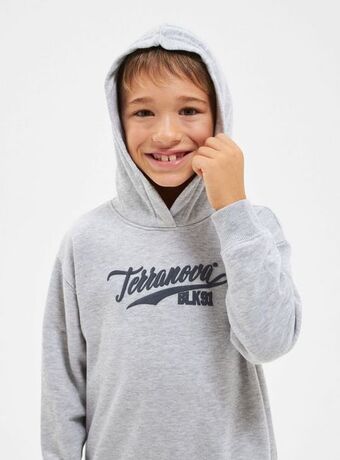 Felpa con cappuccio e stampa logo trn