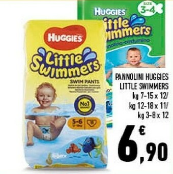 Conad Huggies Pannolini Little Swimmers offerta