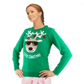 Maglione natalizio renna donna, taglia m
