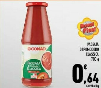 Conad Conad - Passata Classica 700 G(ml) offerta